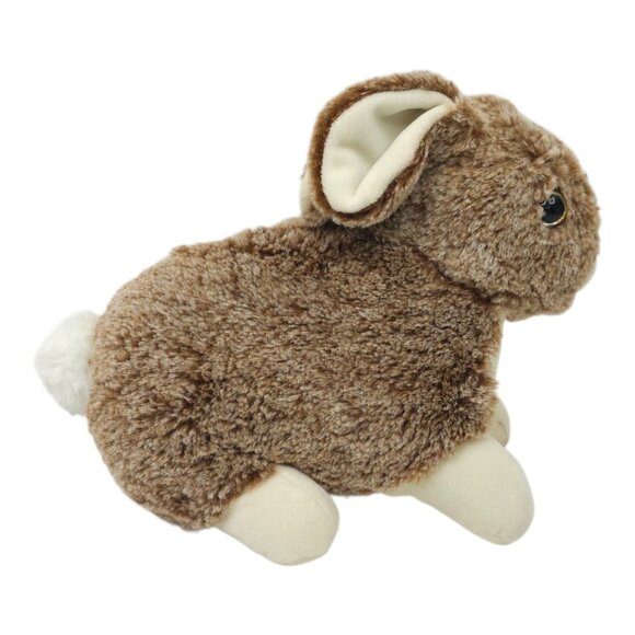 Kellytoy Rabbit 10" Plush Brown Realistic Sparkle Eyes Pink Nose Soft Stuffed To - Picture 4 of 12